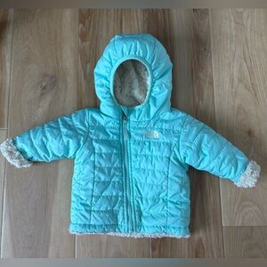 The North Face Aqua Jacket with Cream Faux Fur